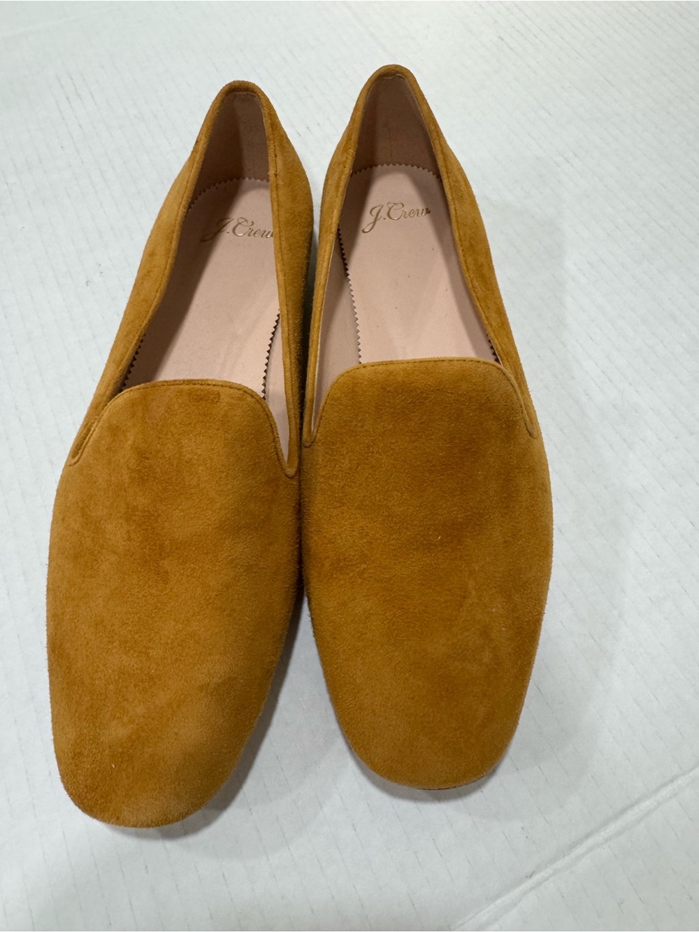 J. Crew Men's Suede Slip-On Loafers in Mustard Sz 8 1/2